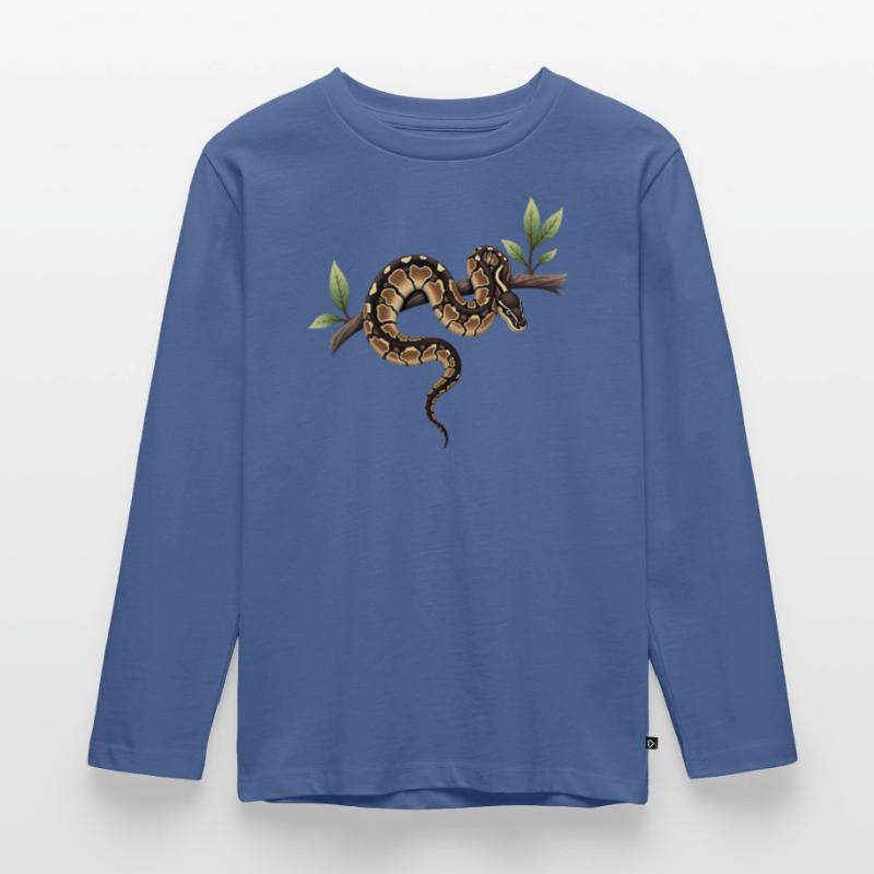 Roi Python Serpents Amoureux Terrarium Python T-shirt manches longues Premium Enfant