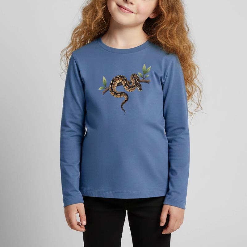 Roi Python Serpents Amoureux Terrarium Python T-shirt manches longues Premium Enfant