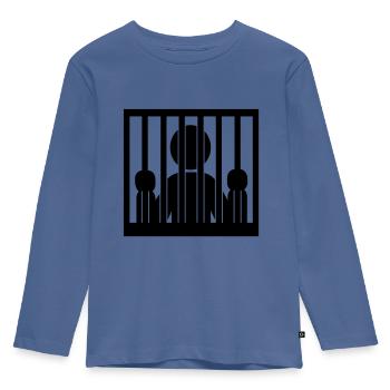 Jail - Kids' Premium Longsleeve Shirt - stone blue - Front - AI Model Kid Female (0cm)