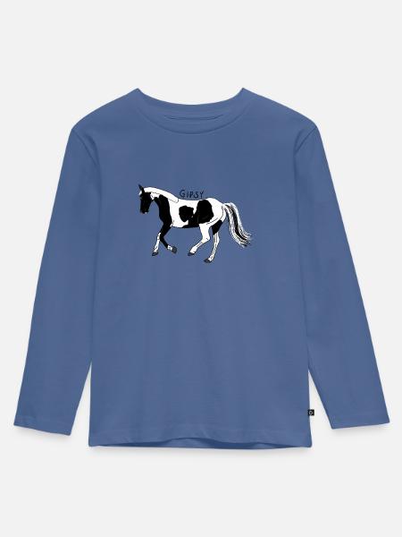 Die beste Gipsy! - Kinder Premium Bio Langarmshirt - Taubenblau