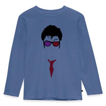 Doctor Who - Kids' Premium Longsleeve Shirt - stone blue - Front - AI Model Kid Female (0cm)