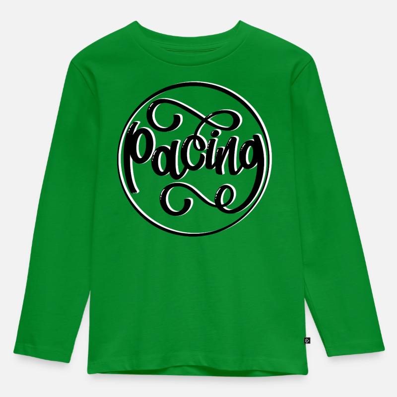 Pacing - Kinder Premium Bio Langarmshirt - Grün