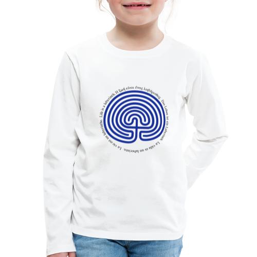 Labyrinth tessera - Kinder Premium Langarmshirt
