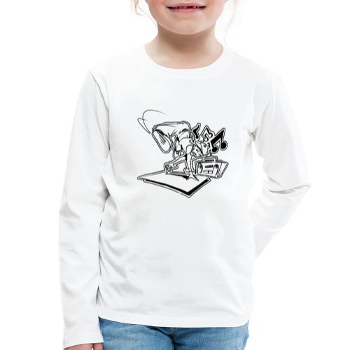 Breakdancer Handstand - Børne premium T-shirt med lange ærmer