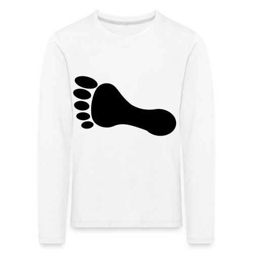 foot_vector_by_sarah_smal - Långärmad premium-T-shirt barn