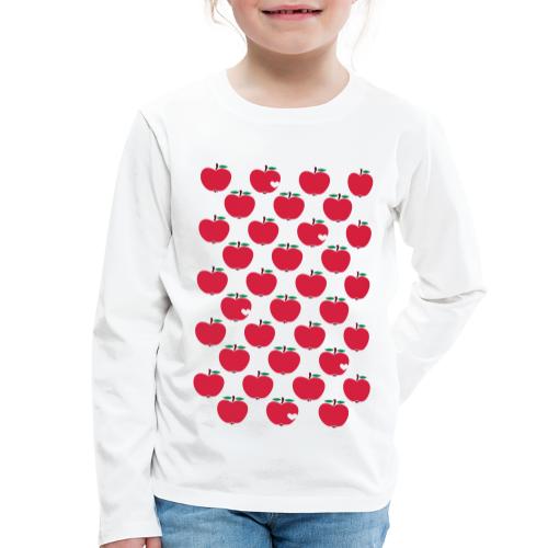 Little Apples Stencil Pattern - Kinder Premium Langarmshirt