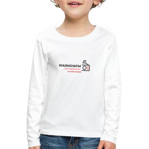 black simple radio outline - Kinder Premium Langarmshirt