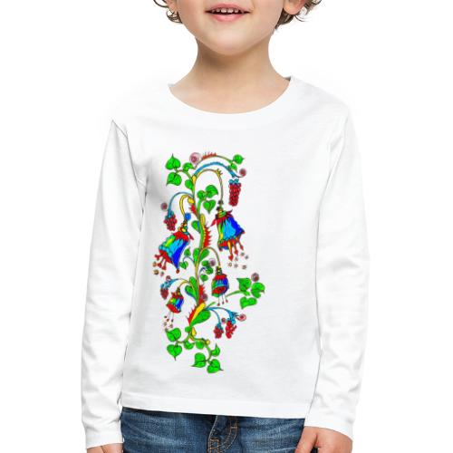 Glockenblume, Sommer, Blumen, Frühling, Design - Kinder Premium Langarmshirt