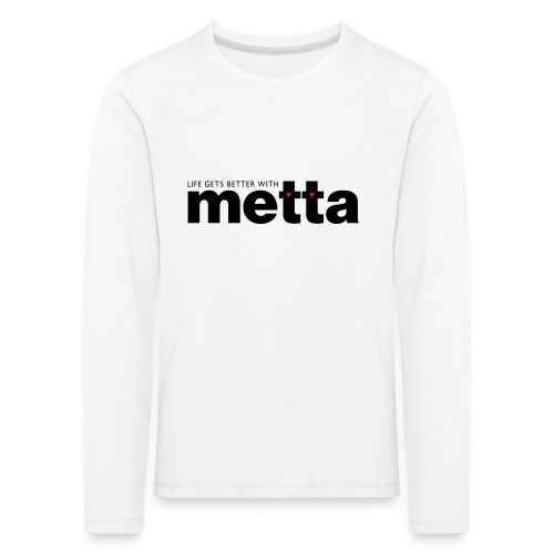 METTA_WHITE - Kids' Premium Longsleeve Shirt