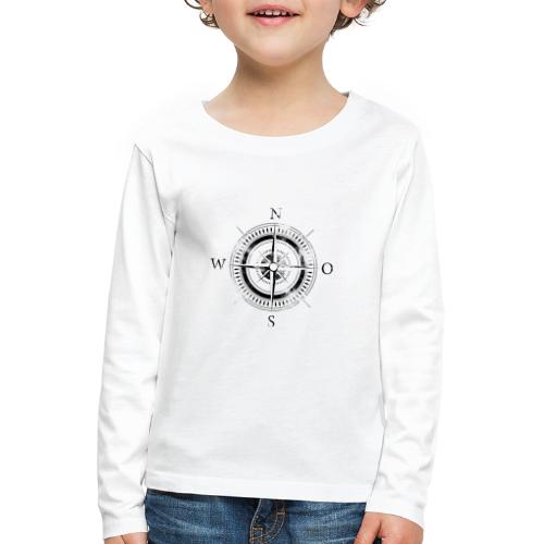 Kompass Maritim - Kinder Premium Langarmshirt