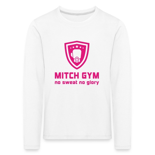 mitch gym logopink - Kinderen Premium shirt met lange mouwen