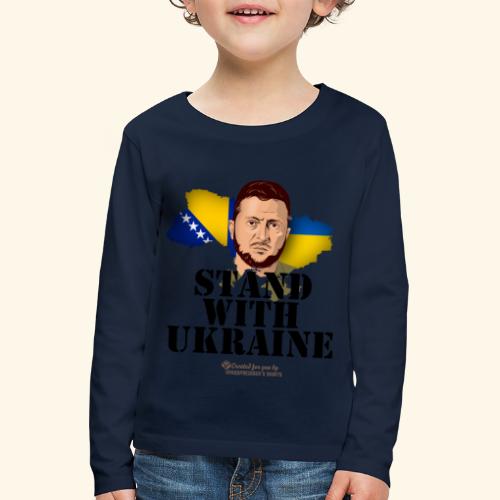 Ukraine Bosnien und Herzegowina - Kinder Premium Langarmshirt