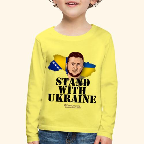 Ukraine Bosnien und Herzegowina - Kinder Premium Langarmshirt