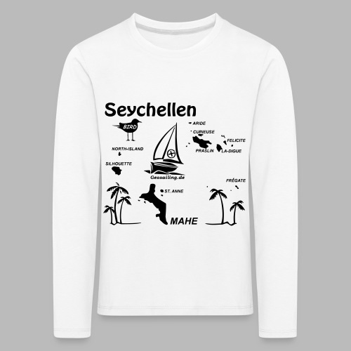 Seychellen Insel Crewshirt Mahe etc. - Kinder Premium Langarmshirt