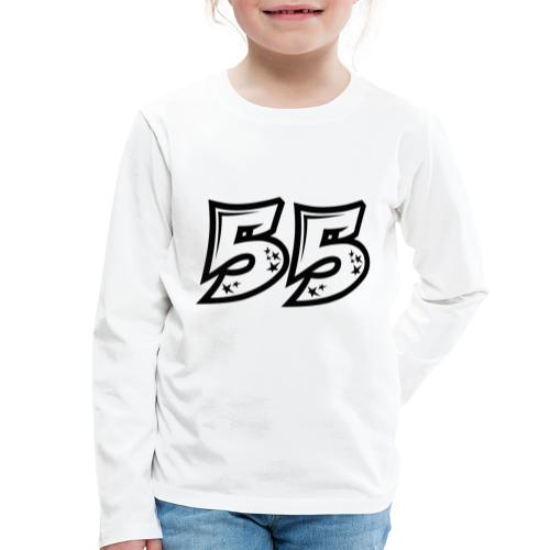 55 läpinäkyvänä - Lasten premium pitkähihainen t-paita