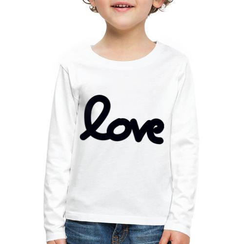 draw love - T-shirt manches longues Premium Enfant