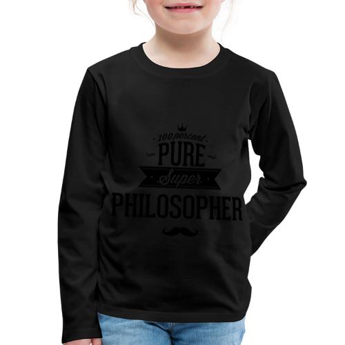 100 Prozent Philosoph - Kinder Premium Langarmshirt