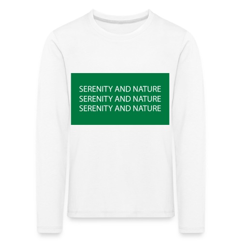 Serenity and Nature - Kinder Premium Langarmshirt