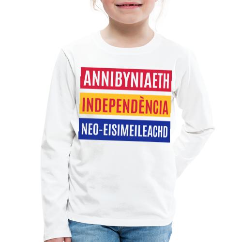 Pro Welsh, Catalan, Scottish Independence - Kids' Premium Longsleeve Shirt