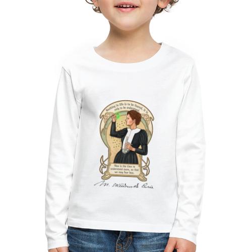 Marie Curie - Premium langermet T-skjorte for barn