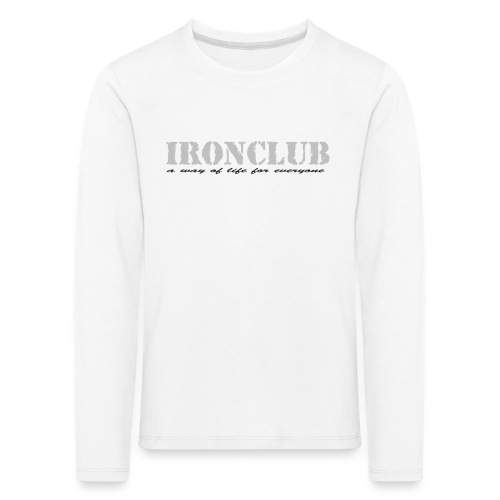 IRONCLUB - a way of life for everyone - Premium langermet T-skjorte for barn
