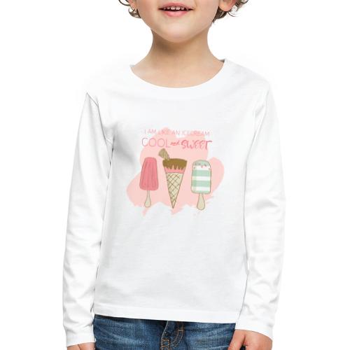 Icecream strawberry - Långärmad premium-T-shirt barn