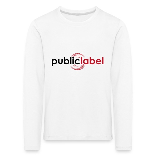 Public Label auf weiss - Kinder Premium Langarmshirt