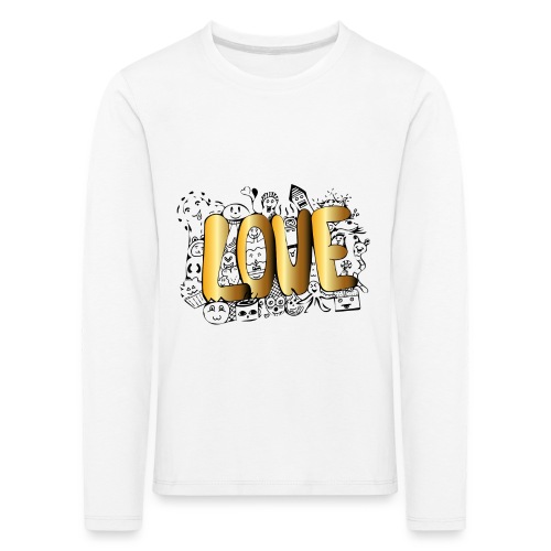 Doodle Art LOVE - T-shirt manches longues Premium Enfant