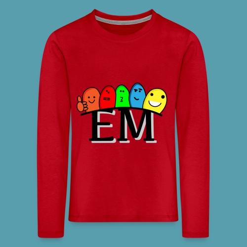 EM - Lasten premium pitkähihainen t-paita