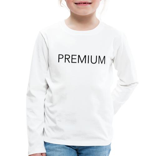 Premium - Lasten premium pitkähihainen t-paita