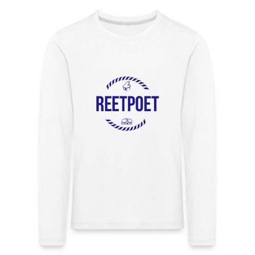 ReetPoet To Go | Logo Blau - Kinder Premium Langarmshirt