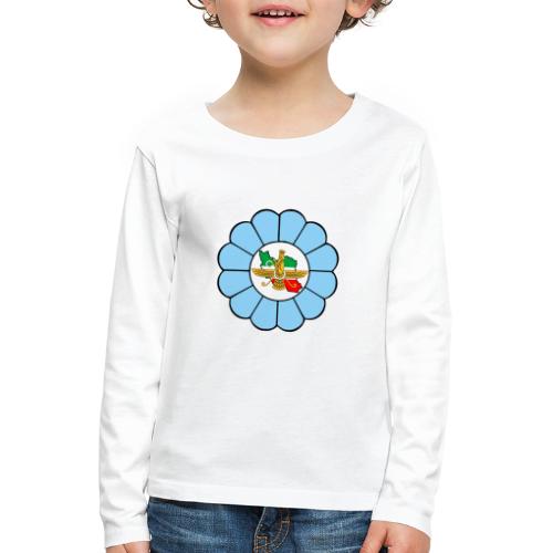 Faravahar Iran Lotus Colorful - T-shirt manches longues Premium Enfant