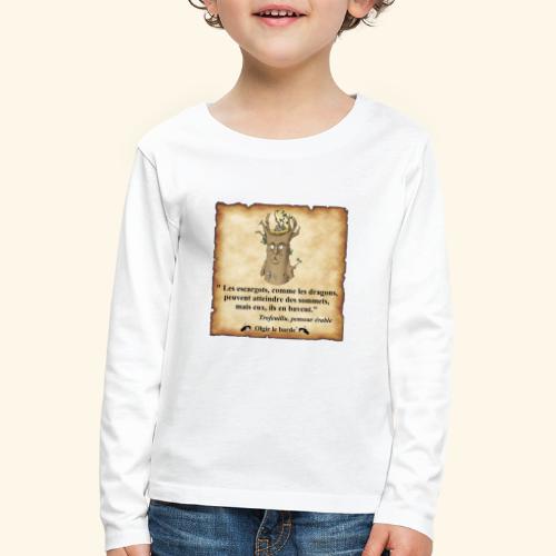 arbre escargot dragon - T-shirt manches longues Premium Enfant