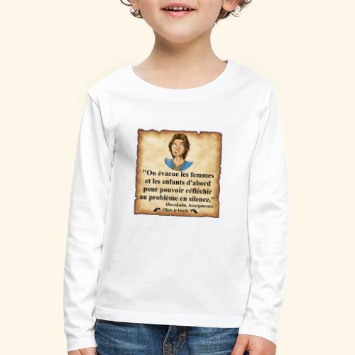 humain évacuation - T-shirt manches longues Premium Enfant