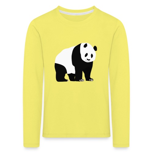 Panda - Lasten premium pitkähihainen t-paita