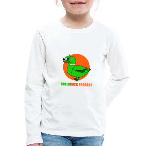 Greenduck Podcast Logo - Børne premium T-shirt med lange ærmer