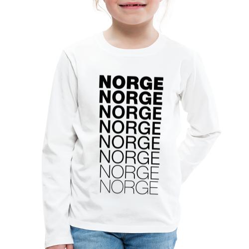 Norge Norge Norge Norge Norge Norge - Premium langermet T-skjorte for barn