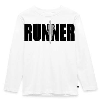 Runner - Kids' Premium Longsleeve Shirt - white - Front - AI Model Kid Female (0cm)