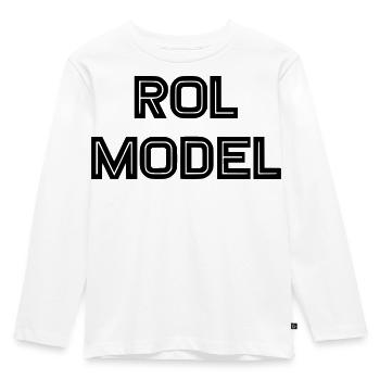 Jeder Rollstuhlfahrer ist ein Vorbild - Kinder Premium Bio Langarmshirt - Weiß - Vorne - AI Model Kid Female (0cm)