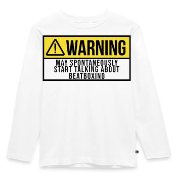 Beatboxing - Kids' Premium Longsleeve Shirt - white - Front - AI Model Kid Female (0cm)