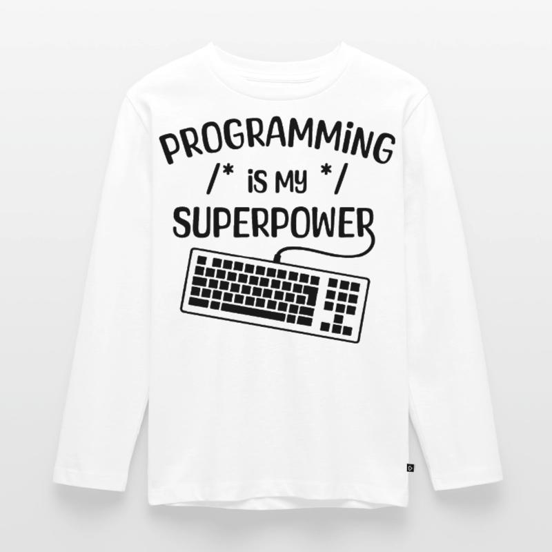 Computer Freak Statement Developer Programmer Kids' Premium Longsleeve Shirt
