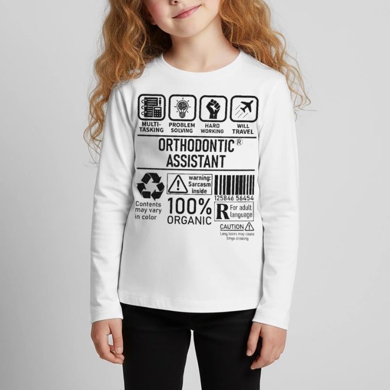 Orthodontic Assistant multi tasking problem Kids' Premium Longsleeve Shirt