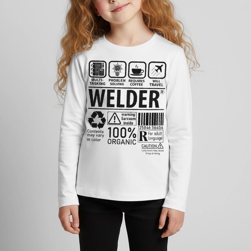 Welder multi tasking problem solving requires Kinder Premium Bio Langarmshirt