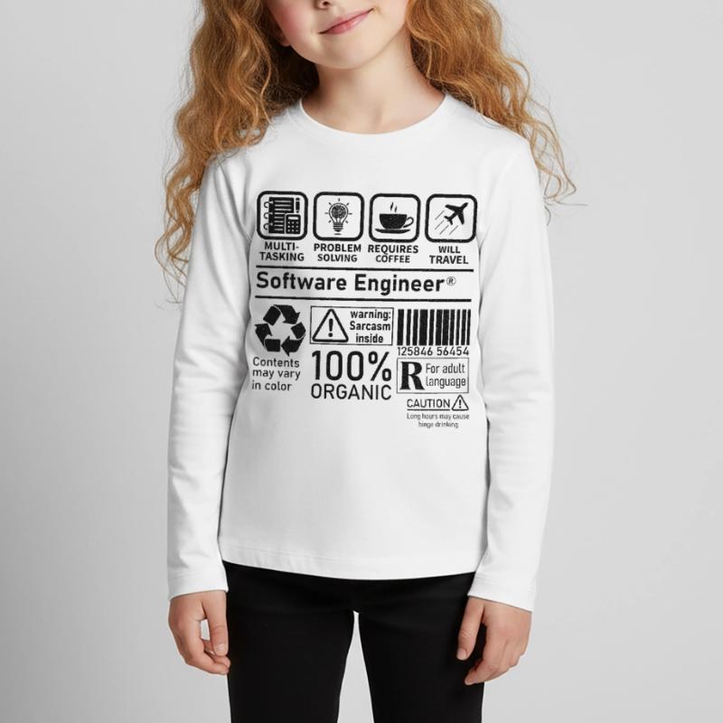 software engineer multi tasking problem solving Kinder Premium Bio Langarmshirt
