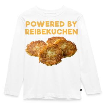 Propulsé par Reibekuchen - T-shirt manches longues Premium Enfant - blanc - Devant - AI Model Kid Female (0cm)