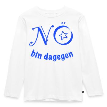 Nope - I'm against it! - Kids' Premium Longsleeve Shirt - white - Front - AI Model Kid Female (0cm)