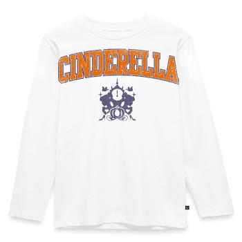 Cinderella Schriftzug Mit Emblem - Kinder Premium Bio Langarmshirt - Weiß - Vorne - AI Model Kid Female (0cm)
