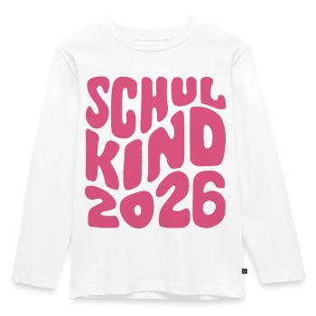 Enfant scolaire 2026 - Inscription scolaire - Première année - T-shirt manches longues Premium Enfant - blanc - Devant - AI Model Kid Female (0cm)