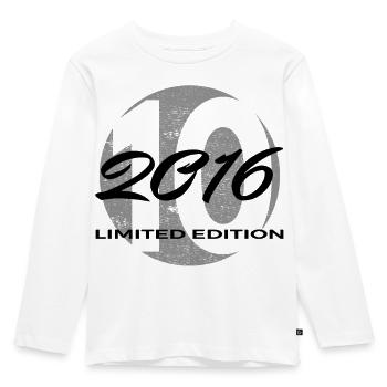10e anniversaire 2016 cadeau garçons et filles - T-shirt manches longues Premium Enfant - blanc - Devant - AI Model Kid Female (0cm)