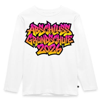 Elementary School Graduation 2026 Graffiti - Kids' Premium Longsleeve Shirt - white - Front - AI Model Kid Female (0cm)
